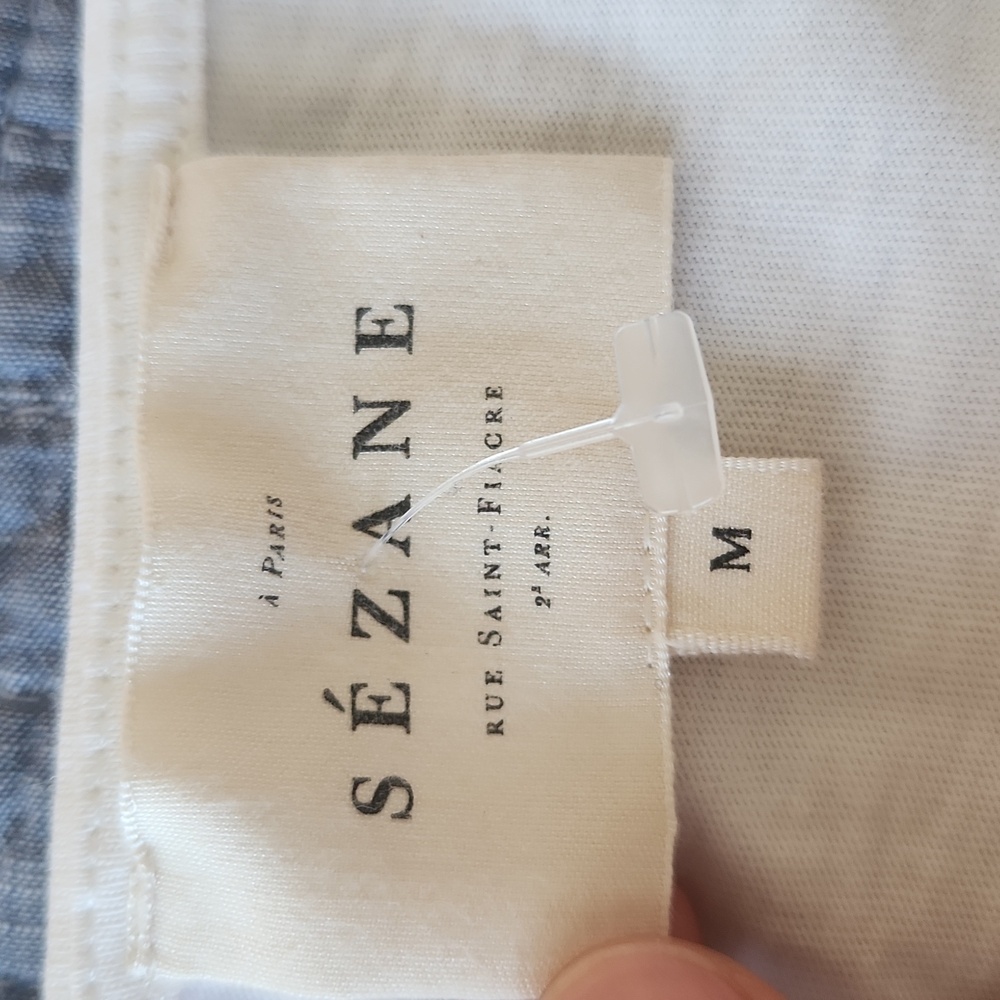 Sezane Evan Daisy Short Sleeved T Shirt Medium - Picture 6 of 7